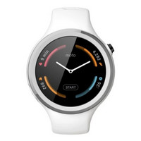 新低价： MOTOROLA 摩托罗拉 Moto 360 Sport版 智能手表 白色