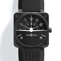 BELL & ROSS 柏莱士 AVIATION系列 BR01-TURN-COORDINATOR 男士机械腕表