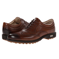 ecco 爱步 Golf Tour Hybrid Wingtip 男款真皮高尔夫鞋