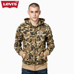 Levi's 李维斯 男士 迷彩印花连帽拉链卫衣 299