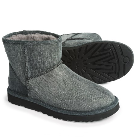 UGG australia Classic Mini Washed Denim 男款雪地靴