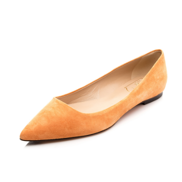 Roger Vivier 罗杰维维亚 绒面尖头平底鞋