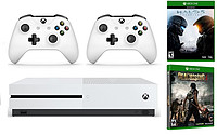 Microsoft 微软 Xbox One S 1TB 游戏主机+额外手柄+《丧尸围城3》+《Halo 5》