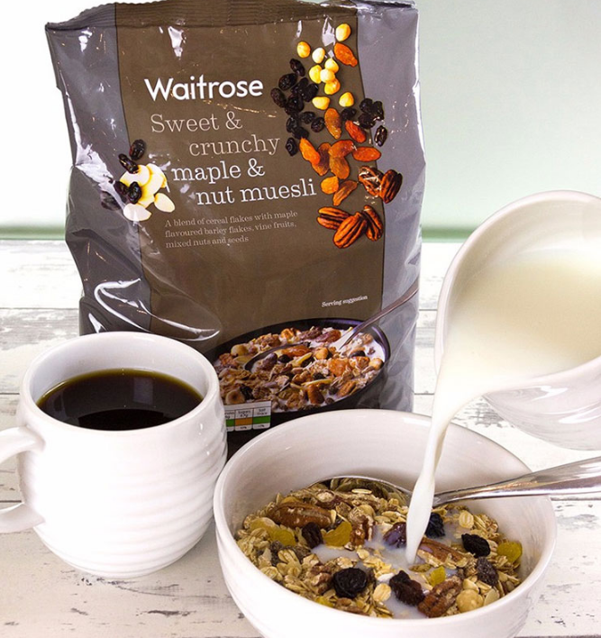 waitrose 枫糖坚果什锦早餐麦片 1Kg*2袋