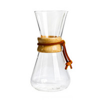 CHEMEX 手冲滴滤 玻璃木柄咖啡壶 1-3人份