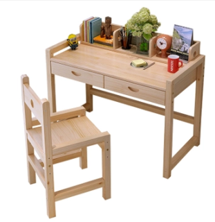 亿宸贵苏 可升降实木学习桌 (升降原木款 80*5