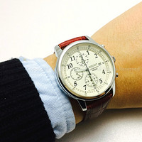 新低价：SEIKO 精工 Chronograph系列 SNDC31 男款计时腕表