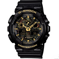 CASIO 卡西欧 G-SHOCK GA-100CF-1A9 男士双显运动手表