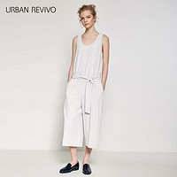 URBAN REVIVO WGB1S7BE2000 绑带露肩连