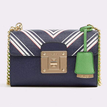 ALDO Piteglio 女士条纹链条单肩斜挎包