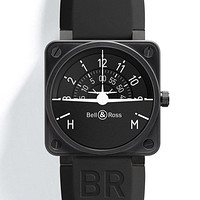 值友专享，淘金V计划：BELL & ROSS 柏莱士 AVIATION系列 BR01-TURN-COORDINATO 男士限量版机械腕表