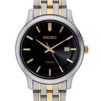 新低价：SEIKO 精工 BRACELET系列 SUR183 男士时装腕表