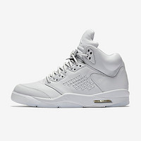 奢华品质：Air Jordan 5 Retro Premium “Pure Platinum” 男款篮球鞋