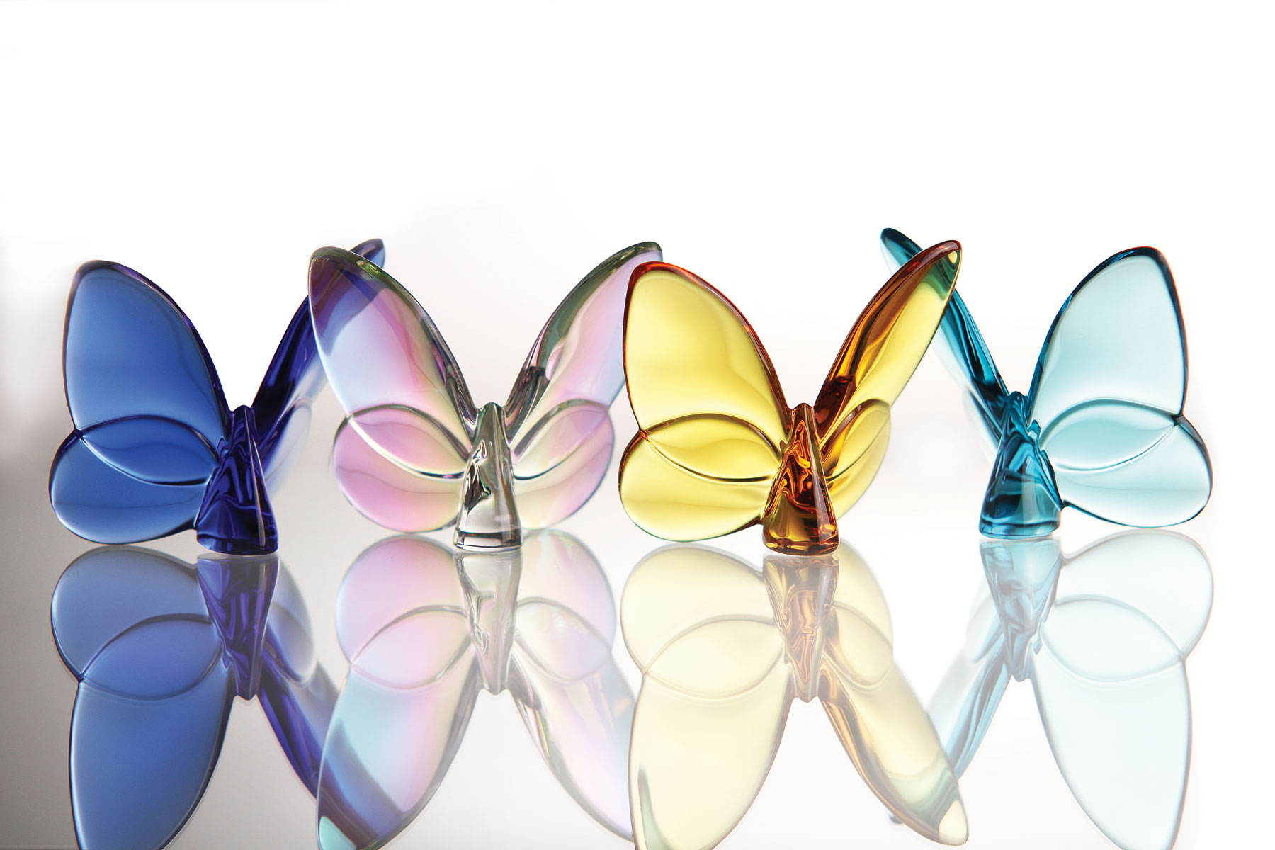 baccarat crystal lucky butterfly 幸运蝴蝶 水晶摆件
