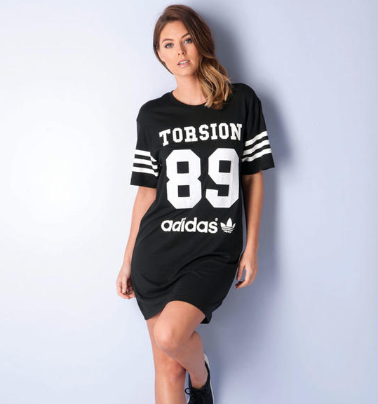 adidas 阿迪达斯 Originals Torsion 91系列 女士棉质运动连衣裙
