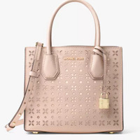 新品首降：Michael Michael Kors Mercer Embossed-Leather 女士斜挎包