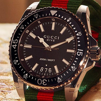 中亚Prime会员：GUCCI DIVE YA136403 200米防水 女款时装腕表