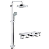 GROHE 高仪 124215 恒温冷触瀑布下出水浴缸龙头+淋浴花洒套装 