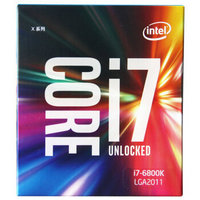 20点开始：intel 英特尔 Extreme系列 酷睿六核i7-6800K 2011-V3接口 盒装CPU处理器