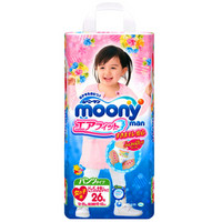 moony 尤妮佳 女婴用拉拉裤 XXL26片 *5件