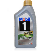 京东PLUS会员：Mobil 美孚 1号 SN 0W-20 全合成机油 1L 法国原装进口 *5件