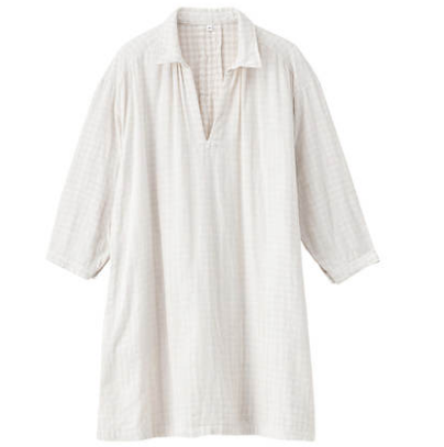 無印良品  無印良品 MUJI W6SC480 女士七分袖上衣