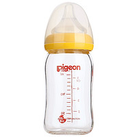 pigeon 贝亲  AA73 自然实感宽口径玻璃奶瓶 240ml *4件