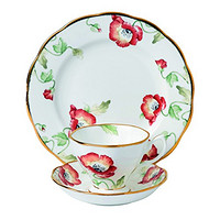 中亚Prime会员：Royal Albert 茶碟&盘子&茶杯 茶具三件套