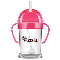 Zoli BF10PPP001 婴儿防漏学饮杯 宝宝吸管水杯 粉色 180ml