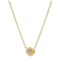 kate spade NEW YORK Infinity and Beyond 花朵吊坠项链