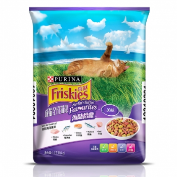 Friskies 喜跃 肉和海洋鱼味 成猫猫粮 10kg