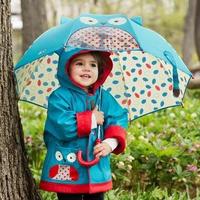 SKIP HOP 动物园系列 儿童雨衣雨伞套装 大码 猫头鹰
