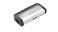 SanDisk 闪迪 Ultra 双 USB C 型 (SDDDC2-016G-G46) 黑色, 银色 64GB