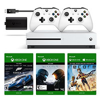 全球PrimeDay：Microsoft 微软 Xbox One S 500GB+额外手柄+充电配件 +三款游戏