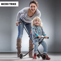 micro 米高 trike 驰克 婴儿手推车 经典白