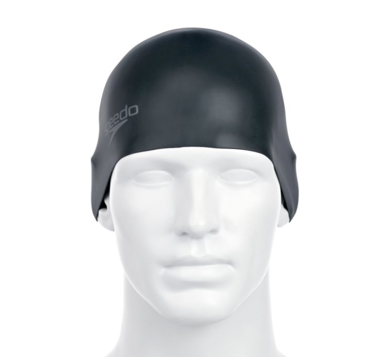 SPEEDO 速比涛 Plain Moulded 泳帽 黑色
