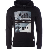 JackJones 杰克琼斯 男款印花连帽卫衣