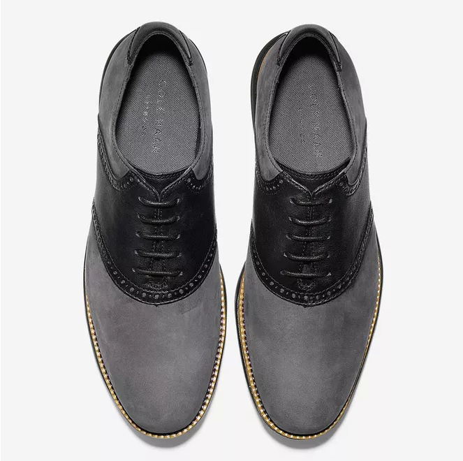 歌涵 COLE HAAN OriginalGrand Saddle 男士牛津皮鞋