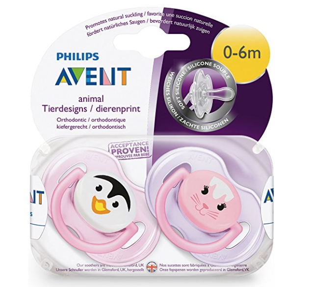 AVENT 新安怡 经典设计奶嘴 2个装