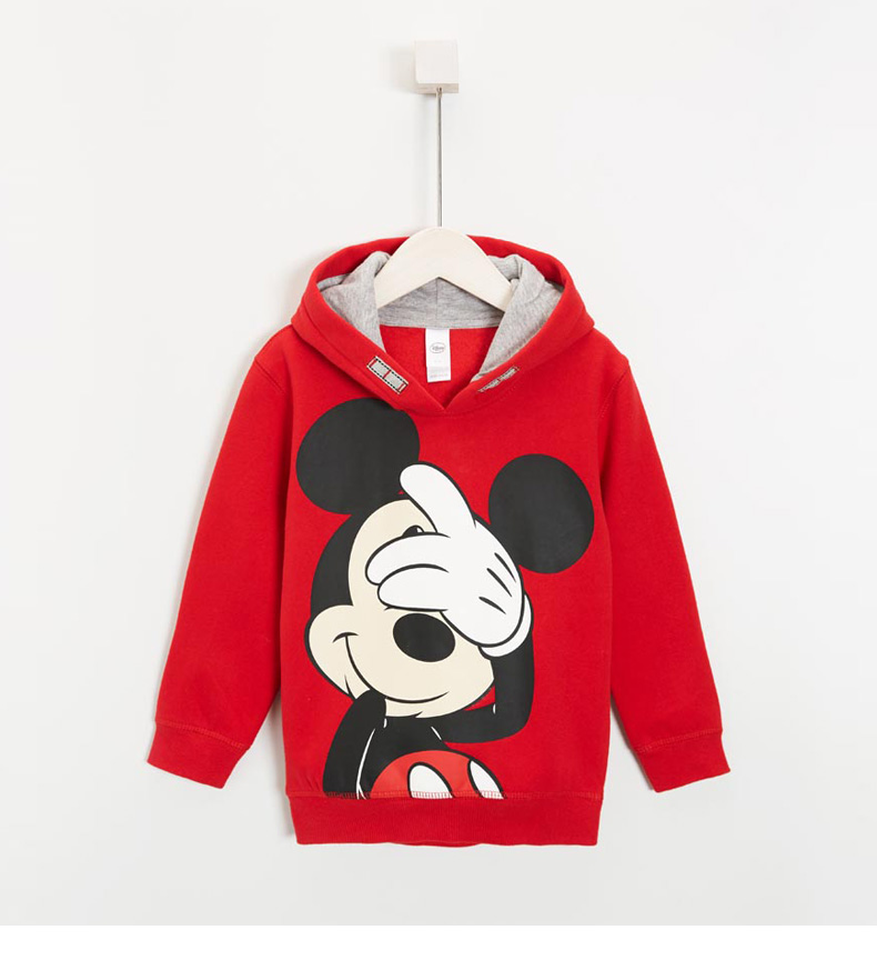 西雅衣家 C&AC＆A ECD317014  迪士尼合作款 米奇 大童加绒连帽卫衣