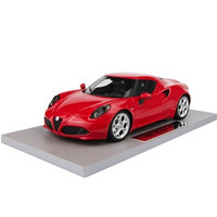 双11预告：BBR 1:18 Alfa Romeo 4C  阿尔法·罗密欧 模型 红色/白色