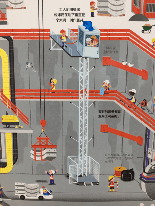 一本会动的童书:《好忙好忙的大工地》