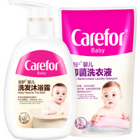 Carefor 爱护  婴儿沐浴露洗发水二合一  500ml 2瓶