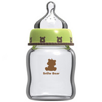 小白熊 婴儿宽口玻璃奶瓶 新生儿宝宝防胀气