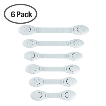 Babyprints 可裁剪多功能安全锁 抽屉锁 马桶锁6个装