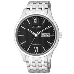 西铁城(citizen)手表自动机械白盘不锈钢男士np4070-53ab银色不锈钢