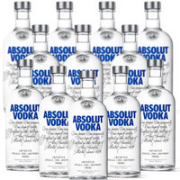 ABSOLUT VODKA 绝对伏特加 原味伏特加酒 700ml 700ml 12瓶 普通