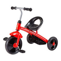 gb 好孩子 儿童三轮车 宝宝自行车 脚踏车 轻便携带 红色 SR130-H001R