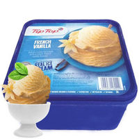 tiptop新西兰进口冰淇淋桶装2L超大盒装冷饮香草味冰激凌网红雪糕 *2件