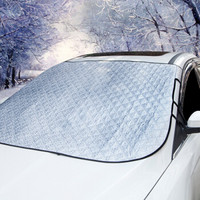 佳百麗 汽車遮雪擋冬季車用防霜防雪前擋風玻璃加厚防凍防護罩 銀色 190*150*125cm